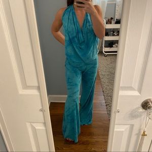 AUIM Couture Tie Dye Cowl Neck Jumpsuit